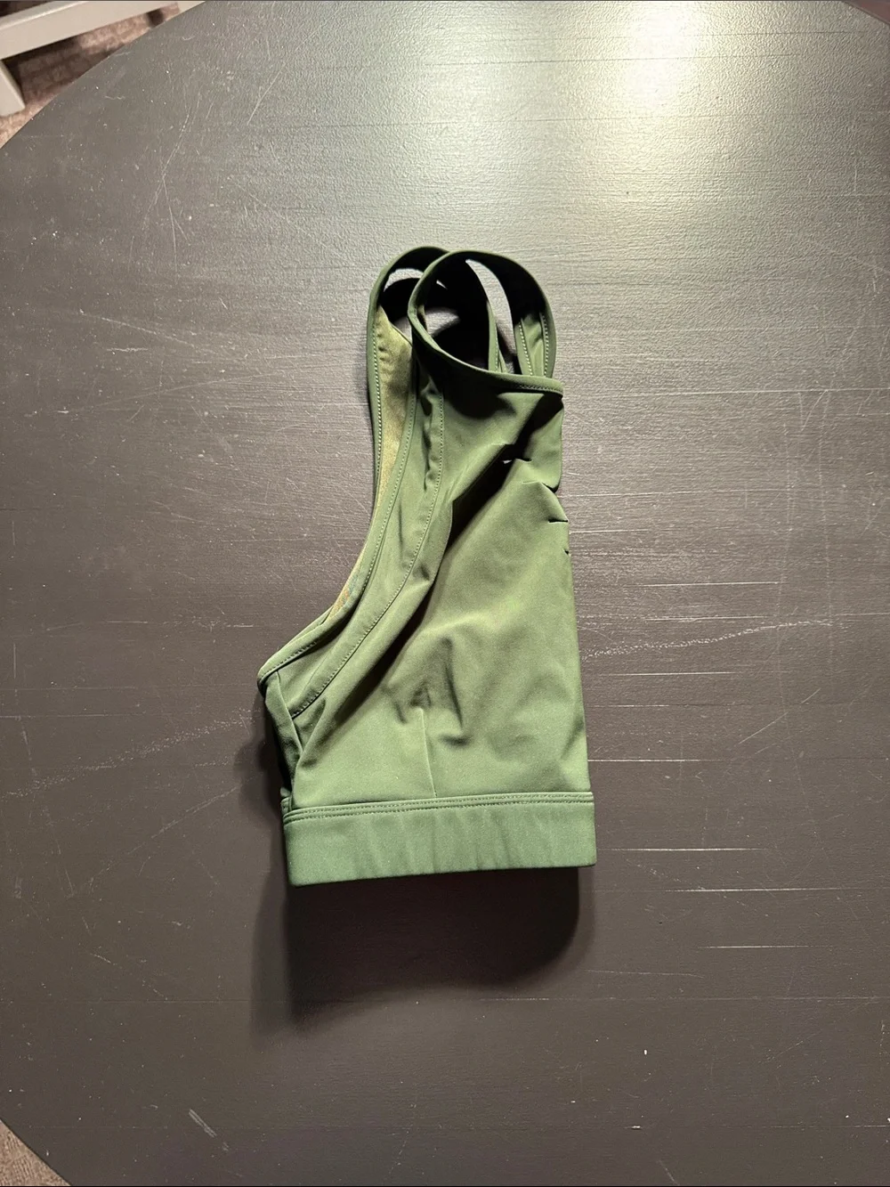 ALO Yoga Green Crisscross Back Sports Bra